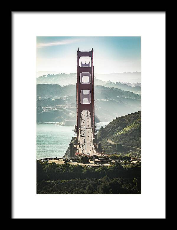 Golden Gate Bridge Framed Print featuring the photograph Stacked by Gary Geddes