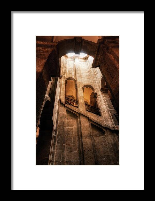 Staircase Framed Print featuring the photograph Staircase of the bell tower by Micah Offman