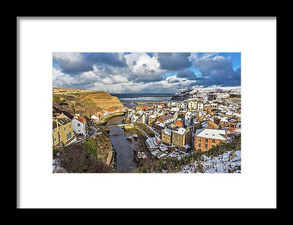 England Framed Print featuring the photograph Staithes, North Yorkshire by Tom Holmes Photography