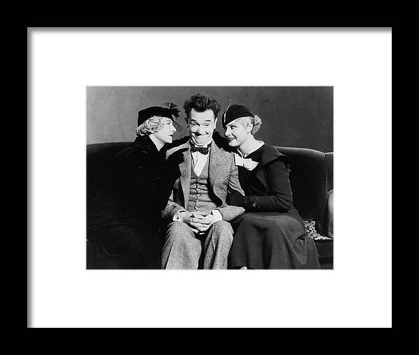 Stan Laurel Framed Print featuring the photograph STAN LAUREL in SONS OF THE DESERT -1933-, directed by WILLIAM A. SEITER. by Album