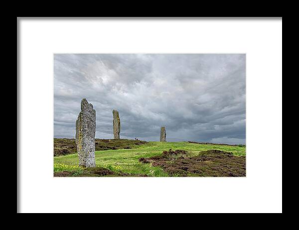 Stones Framed Print featuring the photograph Standing Stones of Brodgar by Holly Ross
