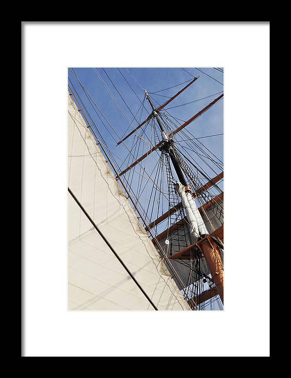 San Diego Framed Print featuring the photograph Star of India Mast Portrait by Kyle Hanson