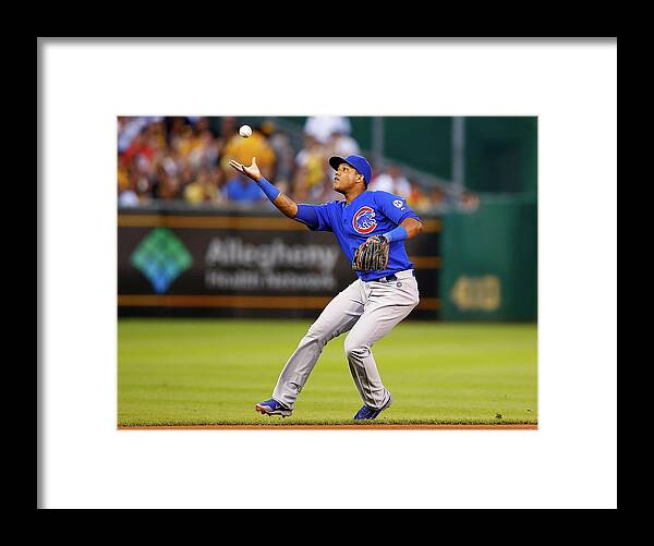 People Framed Print featuring the photograph Starlin Castro by Jared Wickerham