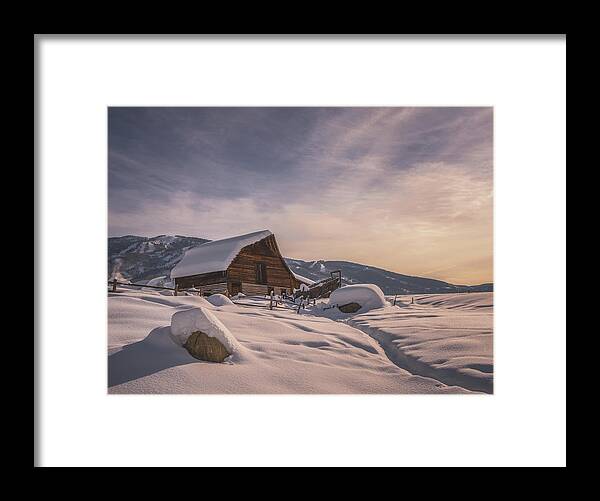 Sunrise Framed Print featuring the photograph Steamboat Springs Sunrise by Darren White