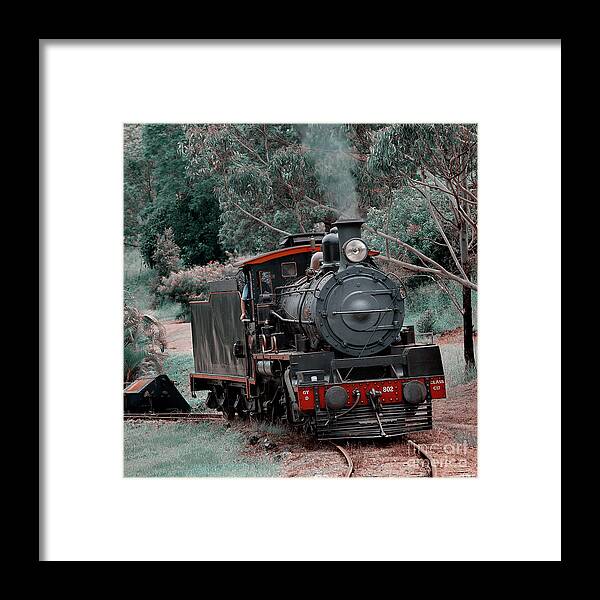 Steam Framed Print featuring the photograph Steaming Out 1 by Russell Brown