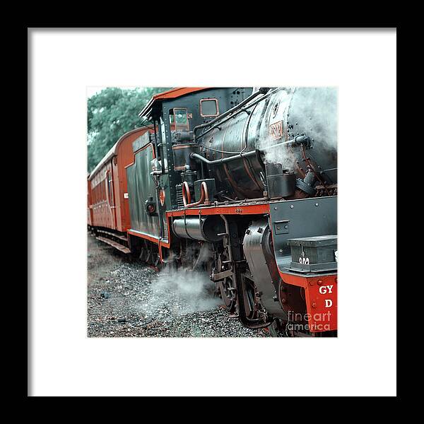 Steam Framed Print featuring the photograph Steaming Out 2 by Russell Brown