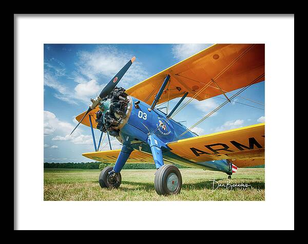 Aerobatic Framed Print featuring the photograph Stearman 4496 by Dan Beauvais
