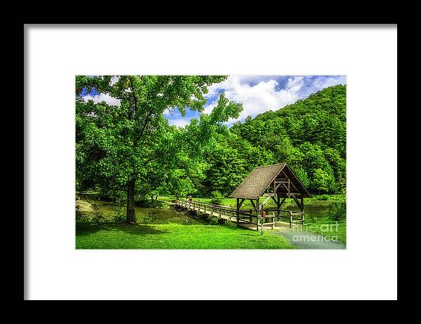 Steele Creek Framed Print featuring the photograph Steele Creek Park at Historic Bristol by Shelia Hunt