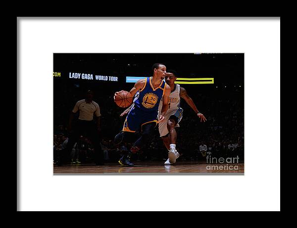 Stephen Curry Framed Print featuring the photograph Stephen Curry by Bart Young