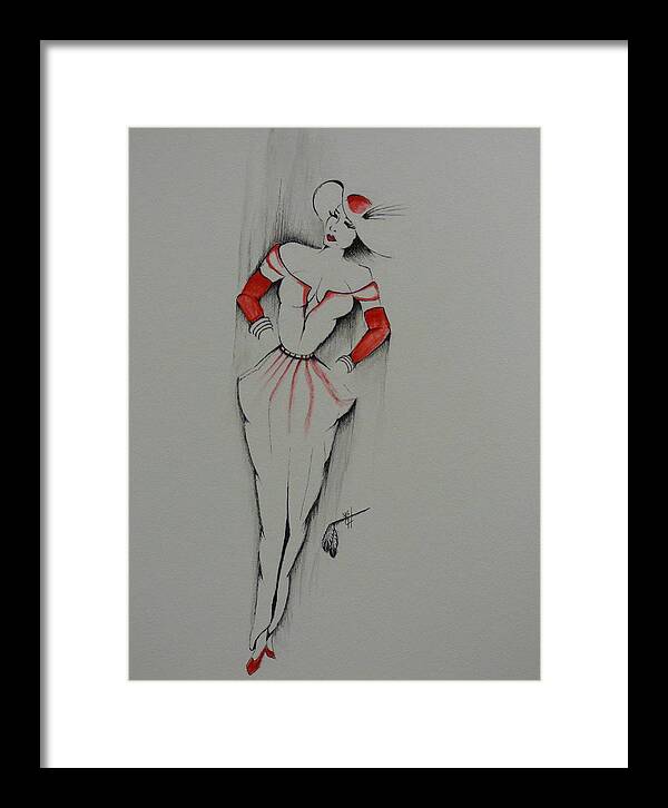 Stepping Framed Print featuring the painting Stepping in Style by Kem Himelright