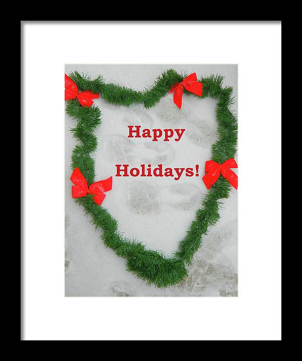 Christmas Framed Print featuring the photograph Stepping Into The Holidays by Emmy Marie Vickers
