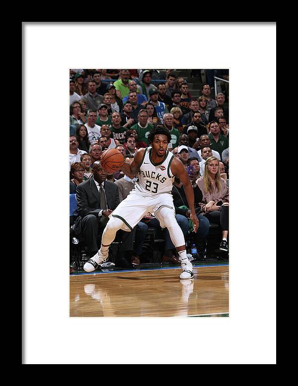 Nba Pro Basketball Framed Print featuring the photograph Sterling Brown by Gary Dineen