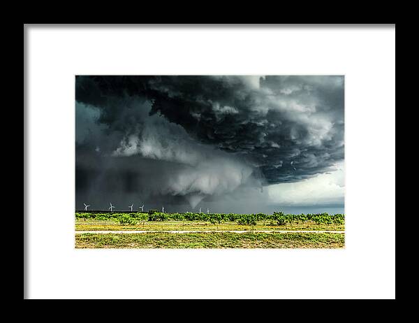 Tornado Framed Print featuring the photograph Sterling City, TX Tornado by James Menzies