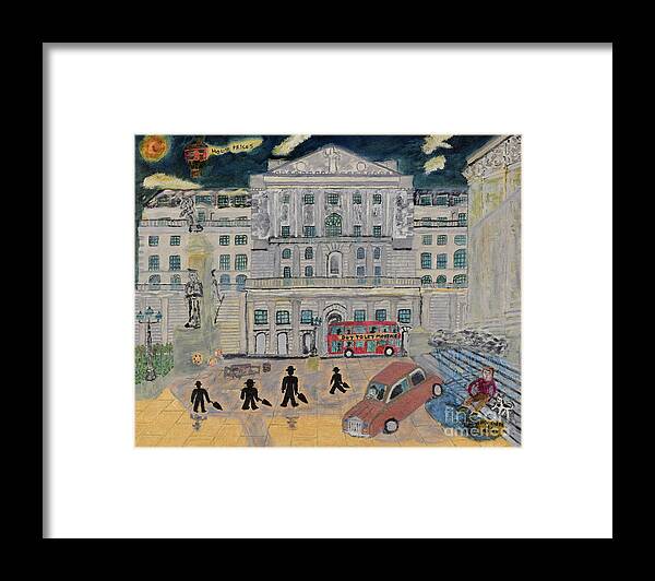 London Framed Print featuring the painting Sterling Disaster by David Westwood