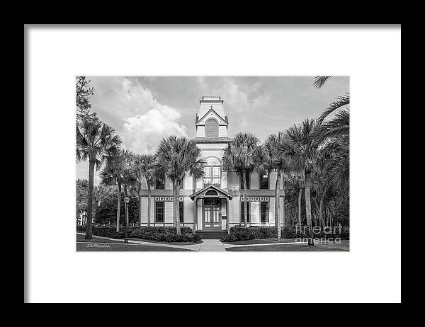 Stetson University Framed Print featuring the photograph Stetson University DeLand Hall by University Icons
