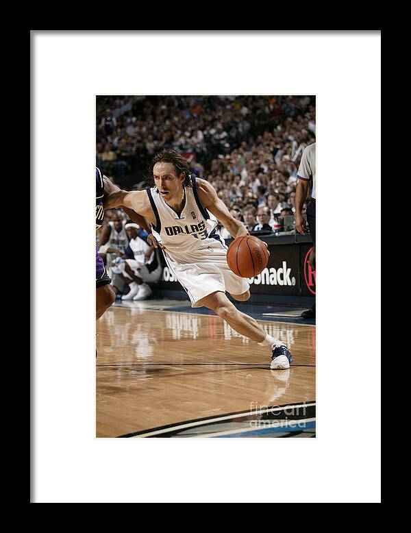 Nba Pro Basketball Framed Print featuring the photograph Steve Nash by Glenn James