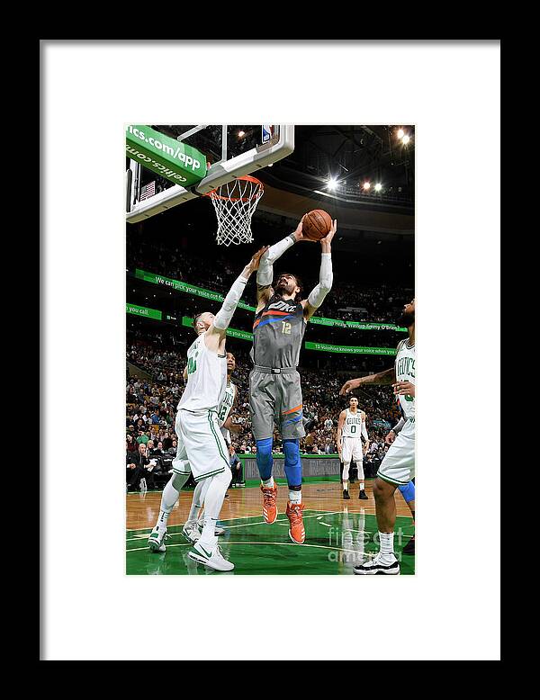 Nba Pro Basketball Framed Print featuring the photograph Steven Adams by Brian Babineau
