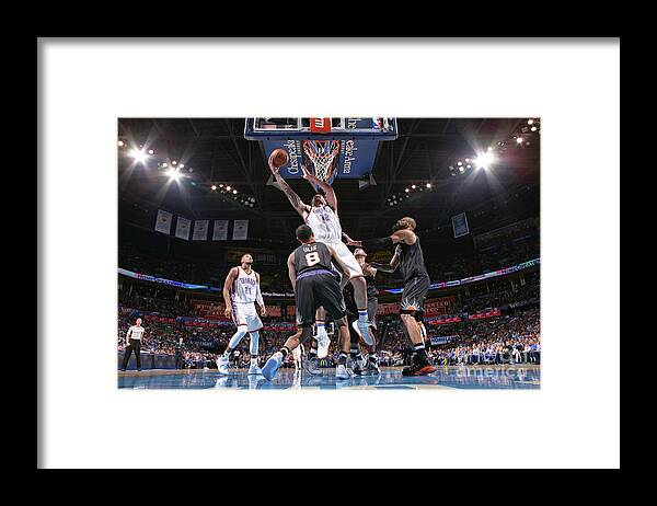 Nba Pro Basketball Framed Print featuring the photograph Steven Adams by Joe Murphy