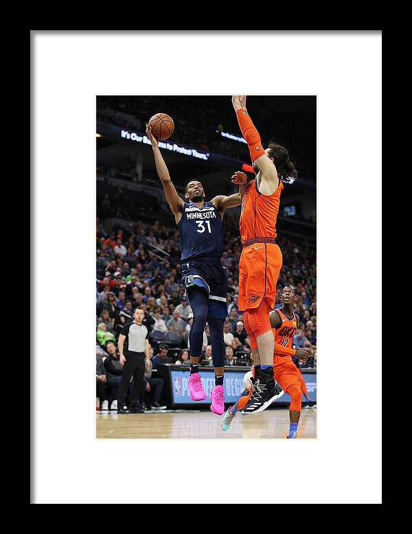 Keita Bates-diop Framed Print featuring the photograph Steven Adams by Jordan Johnson