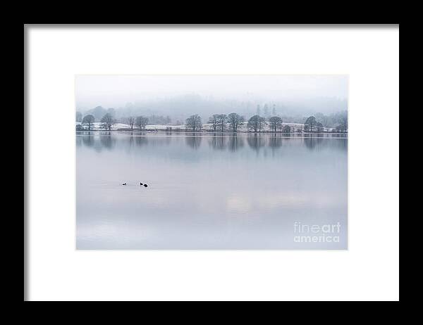 Lake District Framed Print featuring the photograph Still Water Lake, Cumbria by Perry Rodriguez