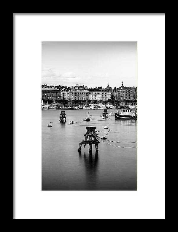 Stockholm Framed Print featuring the photograph Stockholm Harbor Scene by Nicklas Gustafsson