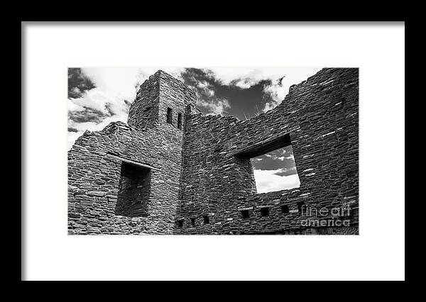 Landscape Framed Print featuring the photograph Stone and Sky by Seth Betterly