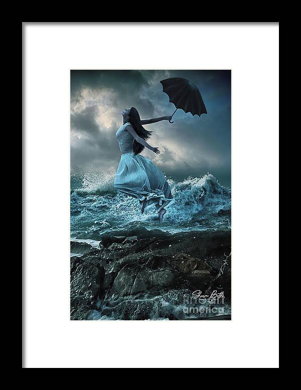  Framed Print featuring the digital art Storm Lover by Sharon Beth