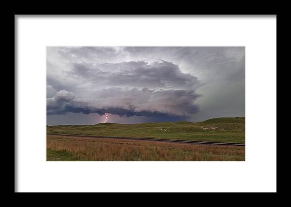 Weather Framed Print featuring the photograph Storm Near Mullen, Nebraska 6/25/20 by Ally White
