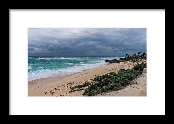 Hope Town Framed Print featuring the photograph Storm Over Abacos Island - Bahamas by Sandra Foyt