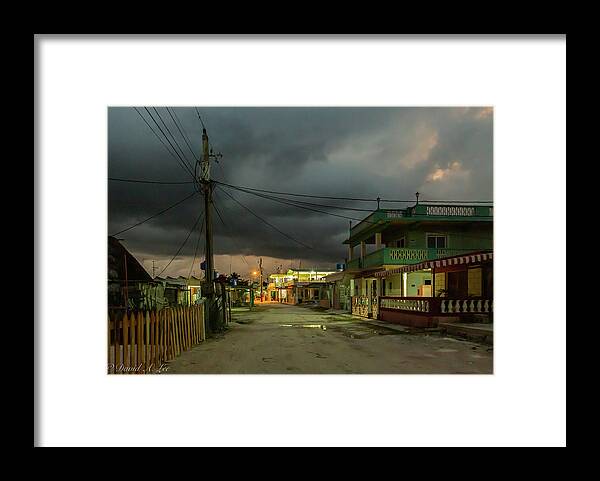 Cuba Framed Print featuring the photograph Storm over Bay of Pigs by David Lee