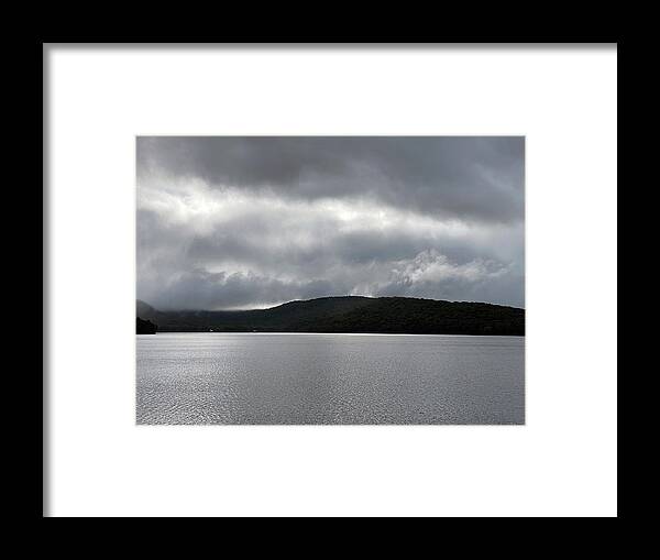 Limekiln Lake Framed Print featuring the photograph Storm Over Limekiln Lake by Robert Dann
