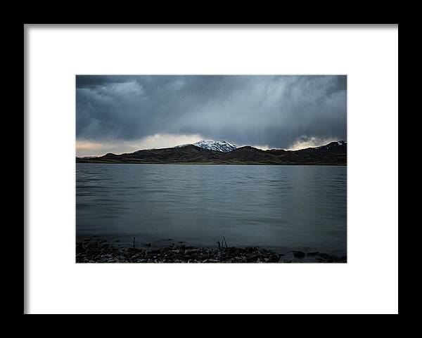 Mountains Framed Print featuring the photograph Storm Over Wildhorse by Ron Long Ltd Photography