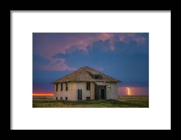 Lightning Framed Print featuring the photograph Storm Renovations by Darren White