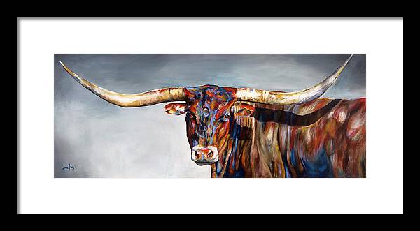 Texas Framed Print featuring the painting Stormy by Averi Iris