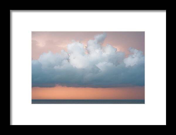Cape Hatteras Framed Print featuring the photograph Stormy mango horizon by Isabelle Bouchard