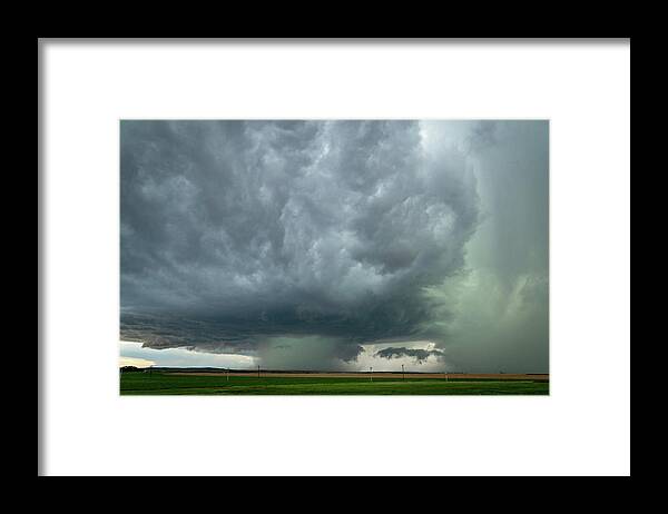 Storm Framed Print featuring the photograph Stormy Supercell by Wesley Aston