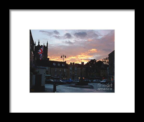 Stow-in-the-wold Framed Print featuring the photograph Stow-in-the-Wold After A Summer Rain by Brian Watt