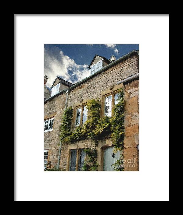 Stow-in-the-wold Framed Print featuring the photograph Stow in the Wold Facade Two by Brian Watt