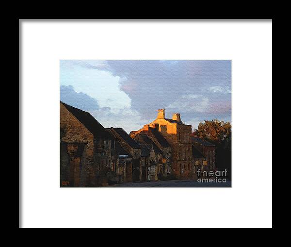 Stow-in-the-wold Framed Print featuring the photograph Stow Street by Brian Watt