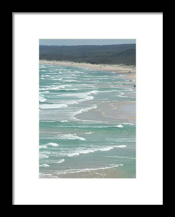 Beach Framed Print featuring the photograph Straddie's Surf by Maryse Jansen