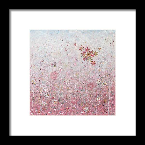 Acrylic Framed Print featuring the painting Strawberries and Cream by Brenda O'Quin