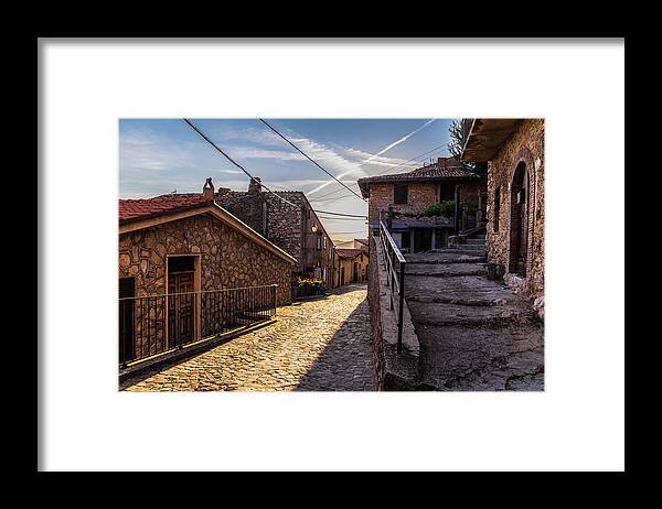 Pereto Framed Print featuring the photograph Street of Pereto by Fabiano Di Paolo