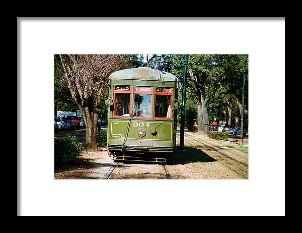 Travel Framed Print featuring the photograph Streetcar by Claude Taylor