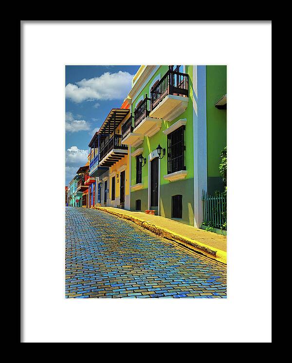 Old San Juan Framed Print featuring the photograph Streets of Old San Juan by Stephen Anderson