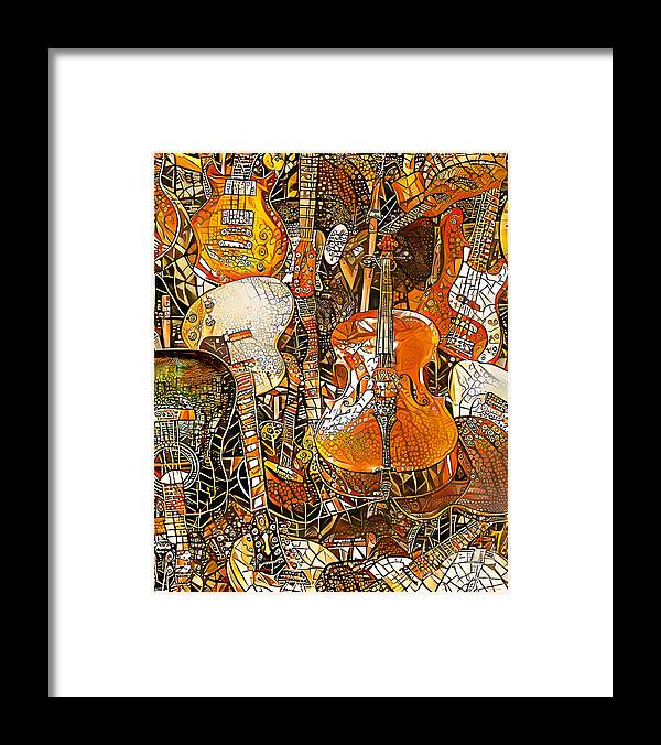 Wingsdomain Framed Print featuring the photograph String Instruments in Contemporary Art 20210216 by Wingsdomain Art and Photography