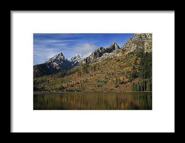 String Lake Autumn Reflection Framed Print featuring the photograph String Lake Autumn Reflection by Dan Sproul