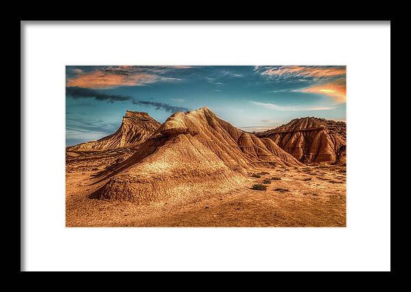 Bardenas Framed Print featuring the photograph Stroke Peak - Bardenas Reales by Micah Offman