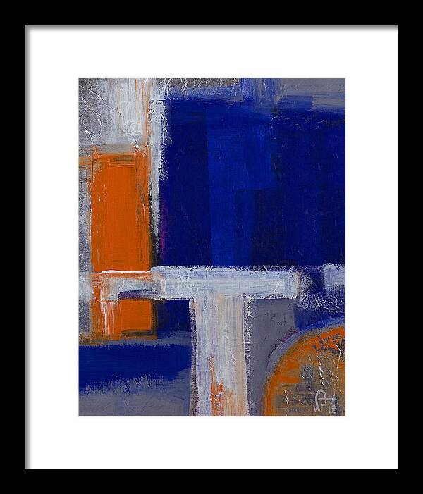 Abstract Composition Framed Print featuring the painting STRUCTURE No 2 by Walter Fahmy