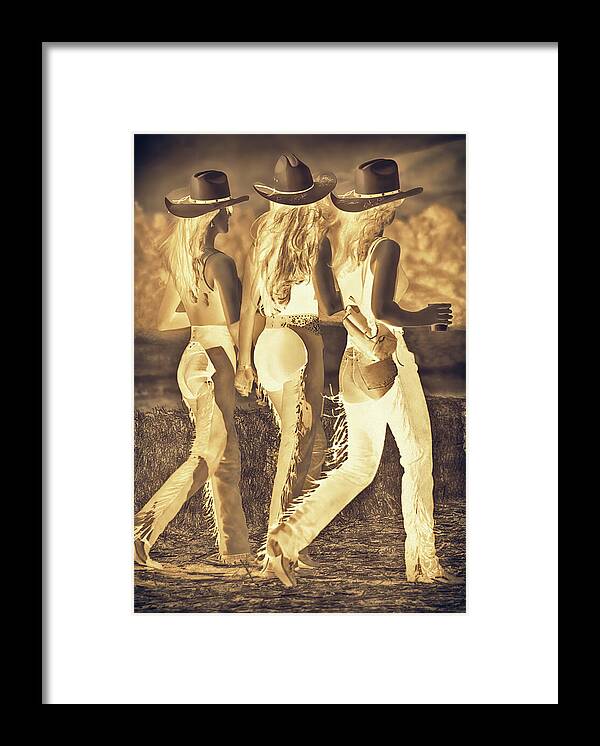 Rodeo Framed Print featuring the photograph Struttin Their Stuff by Don Schimmel