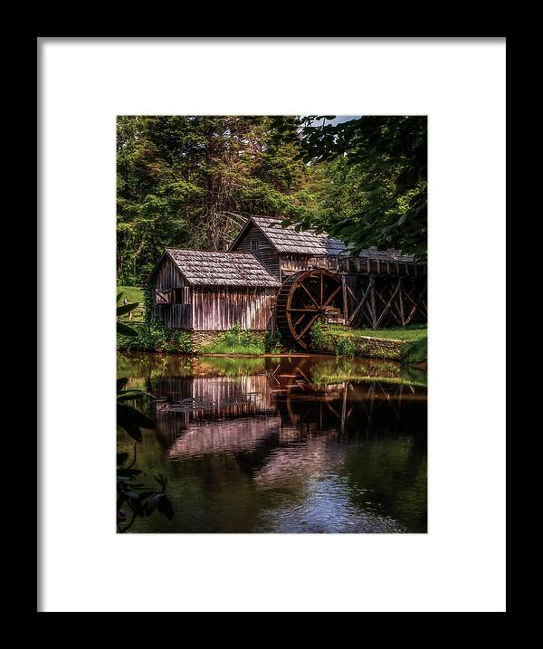 Grist Mill Framed Print featuring the photograph Summer at Mabry Mill by Tricia Louque